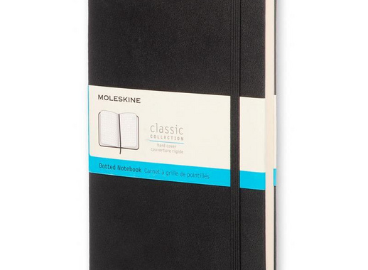 Блокнот Moleskine Classic Large A5+ 120 листов черный в точку на сшивке (130x210 мм)